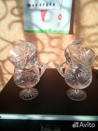 Фужеры хрустальные СССР