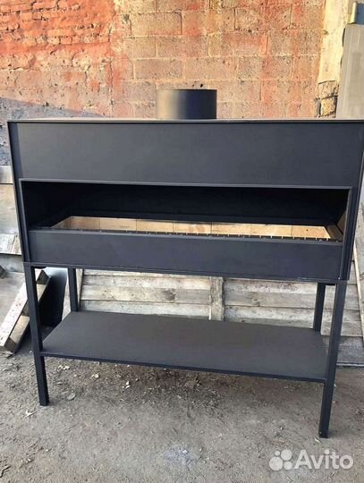 Мангал для ресторана, мангал с дымоходом