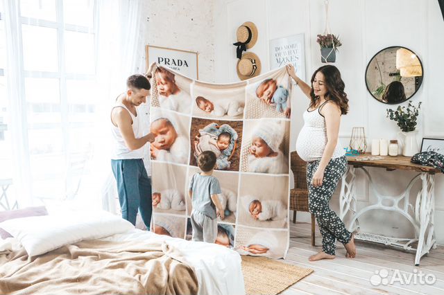 Плед с фото 220х200 флисовый