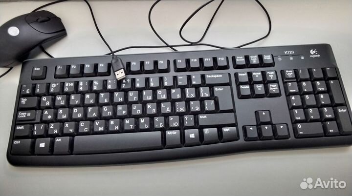 Клавиатура Logitech K120 и мышь Logitech RX 250