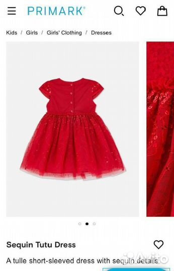 Платье для девочки новое