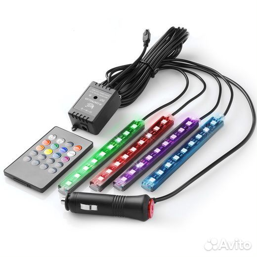 Светодиодная подсветки в авто под ноги