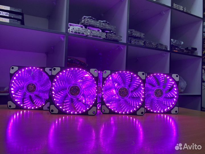 Вентиляторы для пк 120mm с подсветкой purple