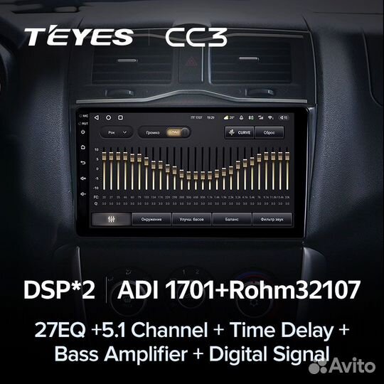 Магнитола Teyes CC3 4/64 LADA Granta 2018+