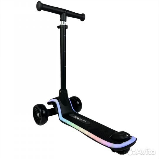 Самокат детский новый с неоновой подсветкой