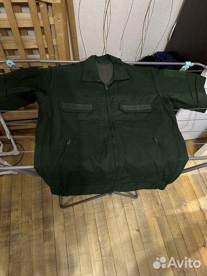 Офисная форма зеленая длинный и короткий рукав