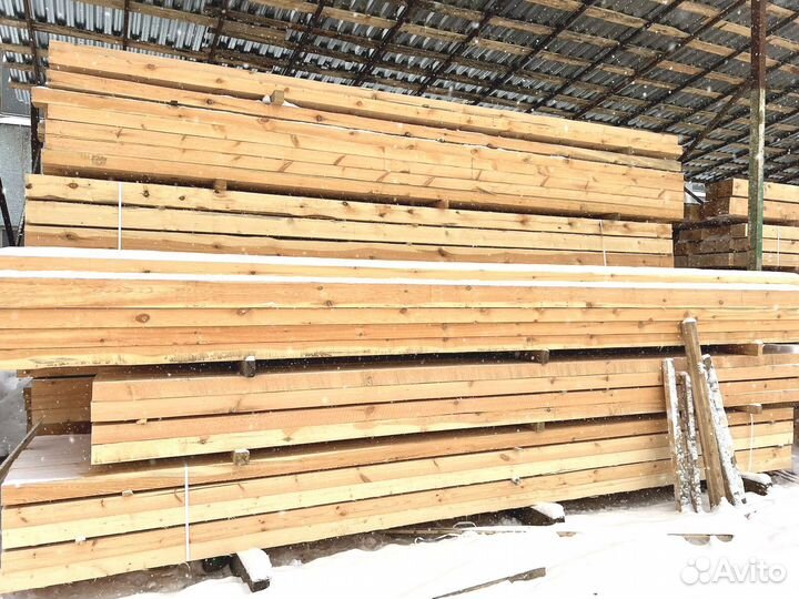 Доска обрезная 25х150х6000мм 1 сорт ГОСТ