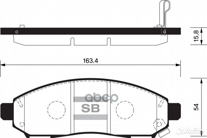 Колодки торм.дисковые Hi-Q nissan frontier 05-1
