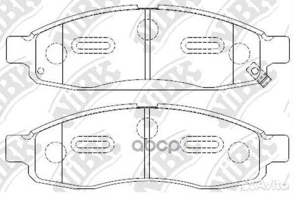 Колодки тормозные дисковые передние NiBK PN0428