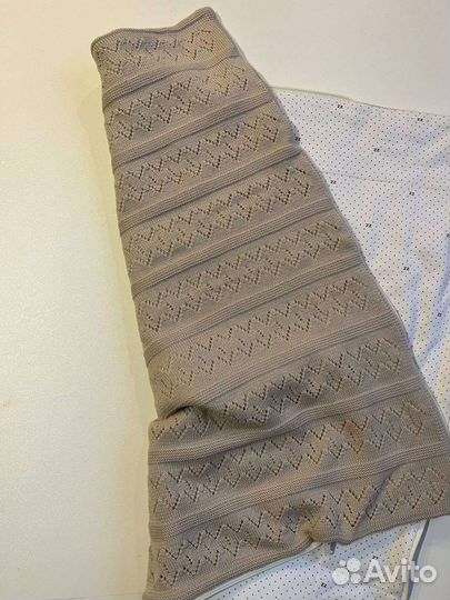 Детский тёплый конвертик, использовали на выписку