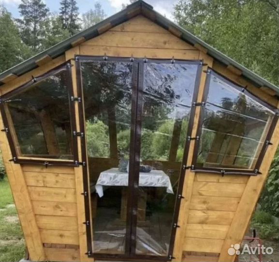 Мягкие окна шторы для беседок