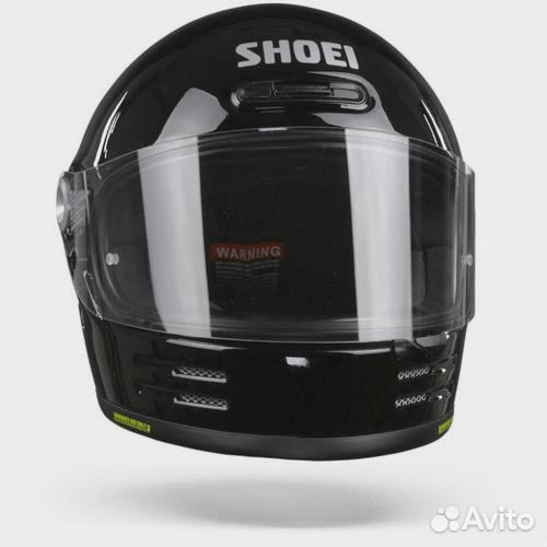 Мотошлем интеграл ретро shoei glamster чёрный