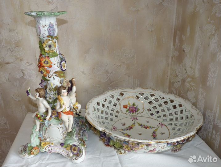 Антиквариат. Фруктовница. Дрезден. 1902-1926 г