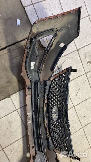 Бампер передний с решетками kia sportage 2014