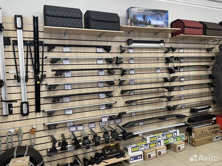 Поперечины аэро серебристые на рейлинг