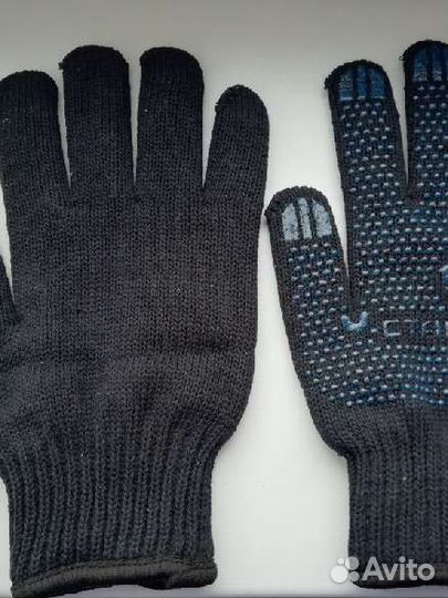 Перчатки теплые (2х слойные хб)