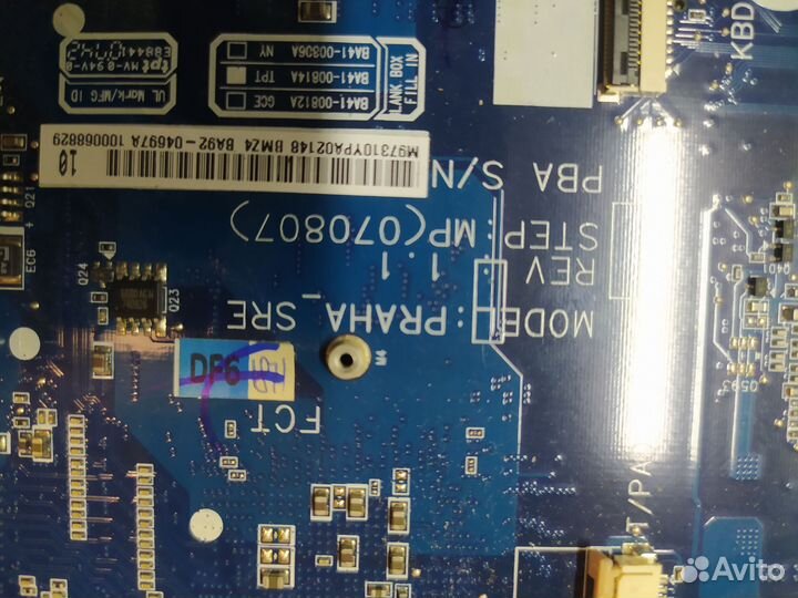 Samsung np r60s материнская плата