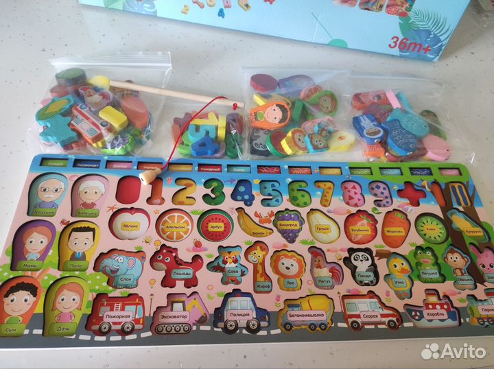 Развивающий магнитный сортер 7 в 1. Новый