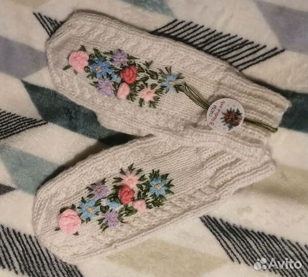 Варежки ручной работы