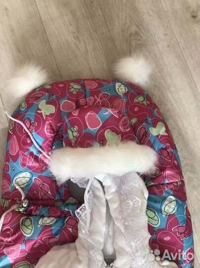 Кокон для новорожденных зимний