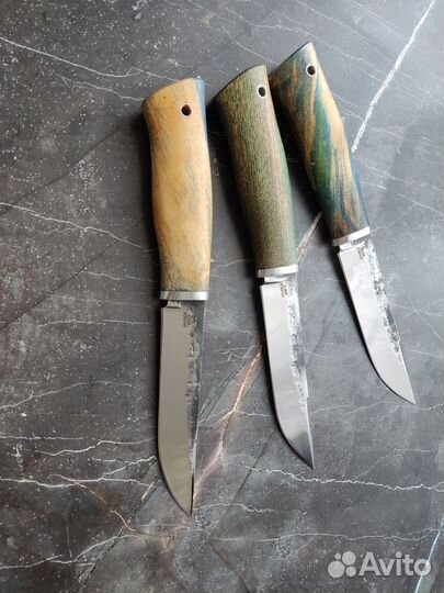 Нож ручной работы, х12мф ков, стаб, дюраль