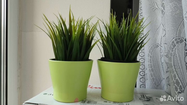 Искусственные цветы и кашпо IKEA