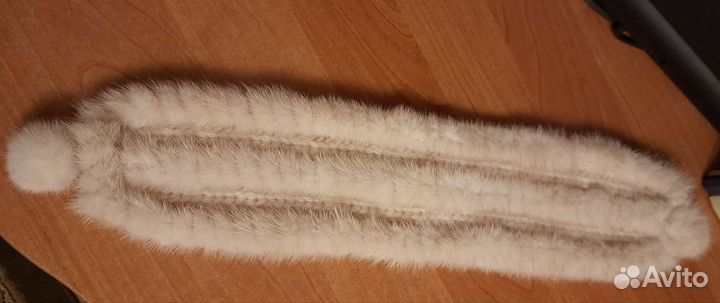 Повязка на голову из меха норки, новая