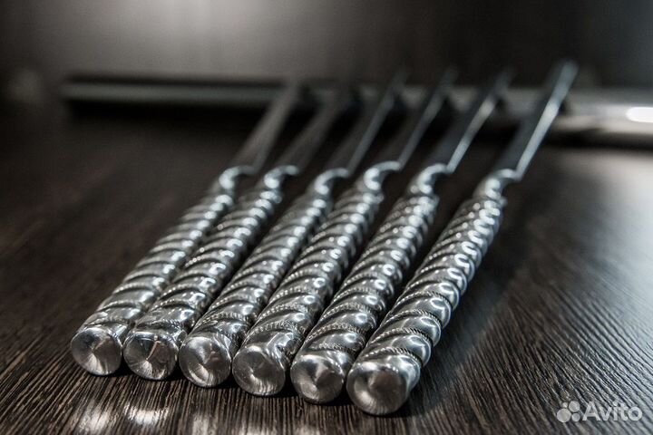 Шампур стальной полированный - Chromium Steel 35 с