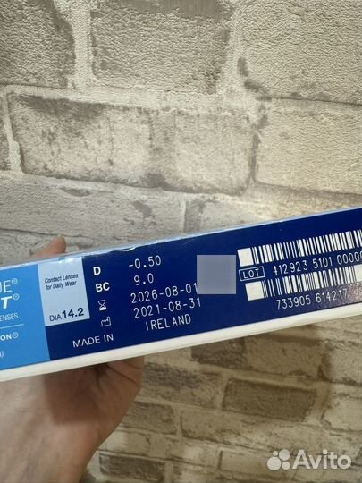 Контактные линзы acuvue 1 day moist