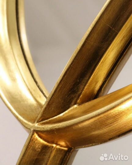 Зеркальное панно настенное золотое 