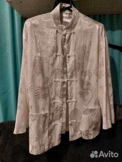 Китайская рубашка хаори белая