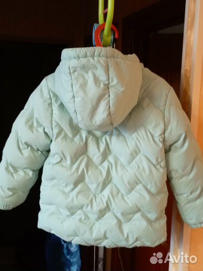 Детская курточка демисезон, цвет мятный