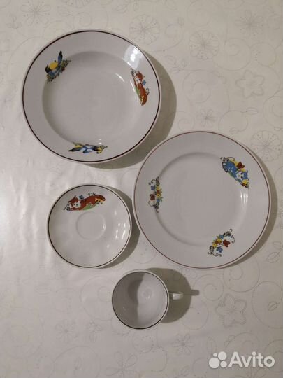 Набор детской посуды СССР