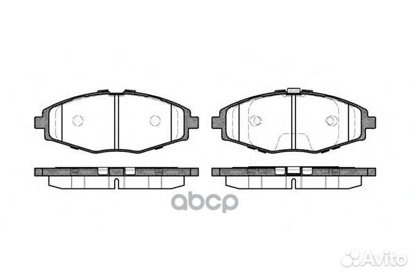 696 00 D11144-01FO642281707 000B-SX колодки