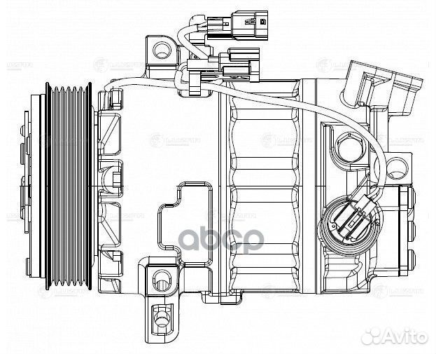 Компрессор кондиц. Nissan X-Trail (T31) (07) 2