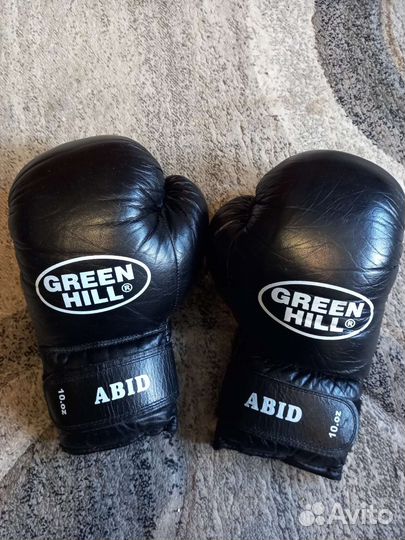 Боксерские перчатки, кожа, 10