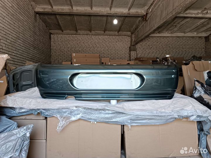 Бампер ваз 2110 задний серо сине зеленый Сочи 360