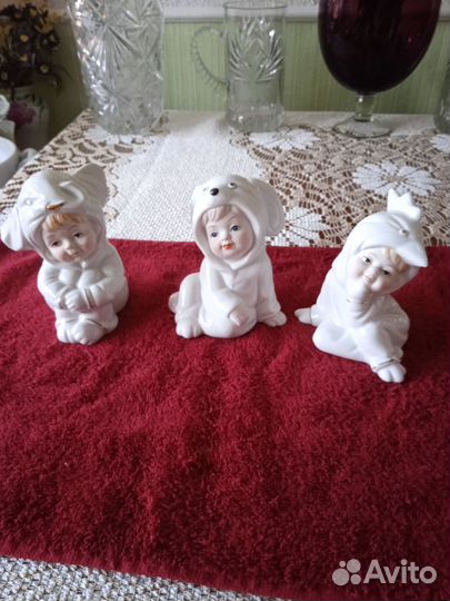 Фарфоровые статуэтки ребятки