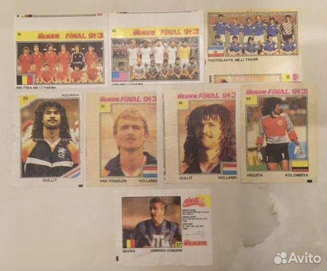 Вкладыши от жвачек из 90х