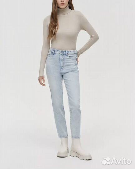 Джинсы vilet /stradivarius mom slim