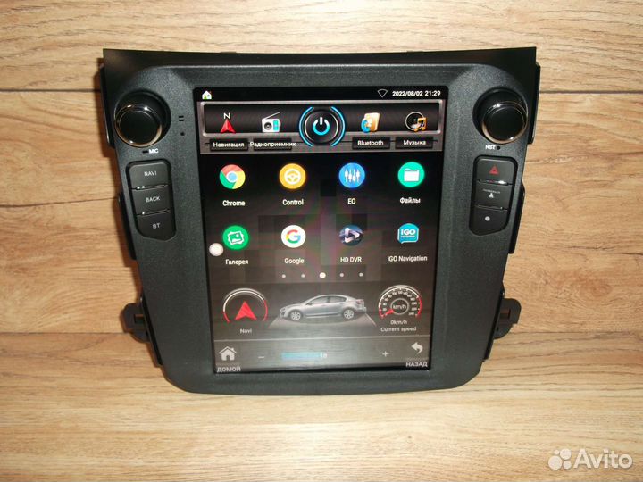 Магнитола Mitsubishi Outlander XL Android Tesla