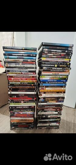 DVD диски коллекция фильмов и сериалов 186 штук