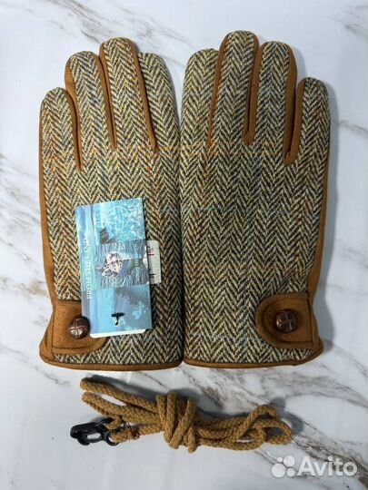 Твидовые Перчатки Harris Tweed