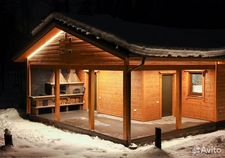 Печи барбекю из кирпича / Барбекю комплексы