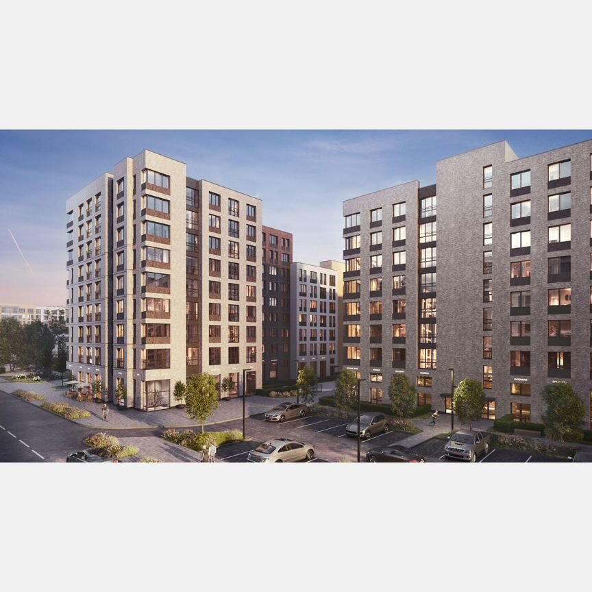 2-к. квартира, 55,4 м², 8/9 эт.