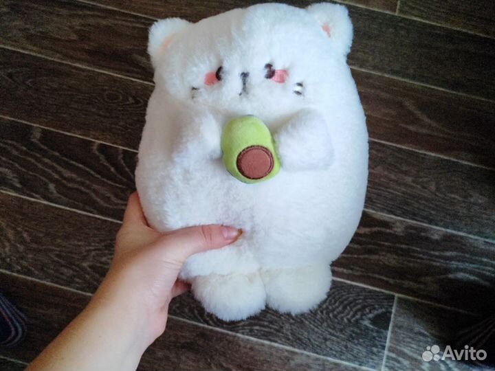 Мягкая игрушка кот с авокадо