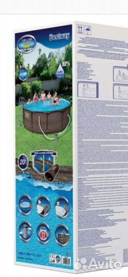Новый В упаковке каркасный бассейн 366на 100.С фил