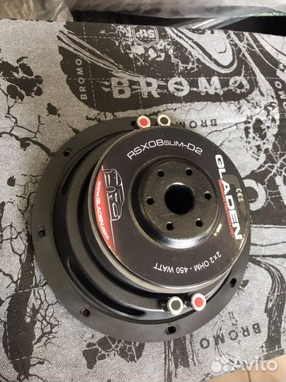 Сабвуфер Gladen RSX 08 Slim D2
