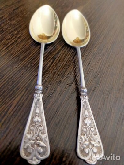 Ложечки кофейные, серебро