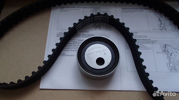 Ремень грм + 1 ролик для Renault Logan, Megane